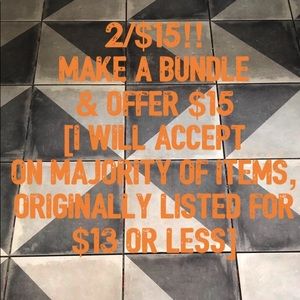 2/$15 sale!!
